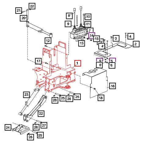 Mahindra Main Frame Comp BT19-201002 Mahindra Direct Parts