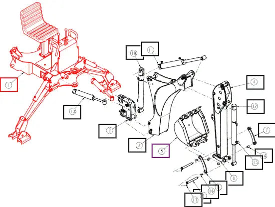 Mahindra Main Frame Serial No. J20380 ~ ANSBMF4025B Mahindra Direct Parts