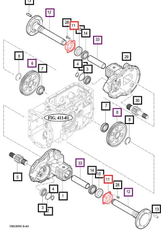 Mahindra Metal, Axle Shaft Seal 14443240061M Mahindra Direct Parts