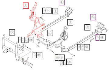 Mahindra Mounting Frame W.A-Rh FT4251120002 Mahindra Direct Parts