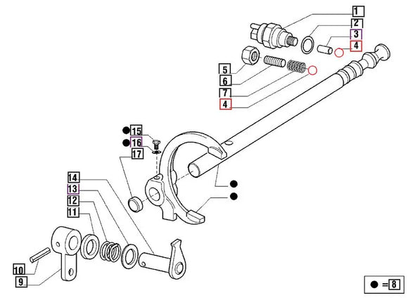 Mahindra Neutral Safety Switch Detent Ball 006500529C1 Mahindra Direct Parts