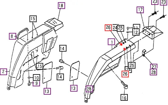 Mahindra Nut .Hex Normal /2 M6 V3012600060 Mahindra Direct Parts