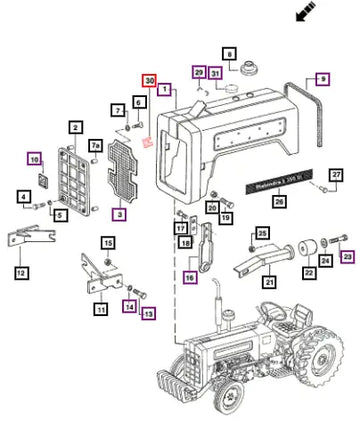 Mahindra Nut 003044455R1 Mahindra Direct Parts
