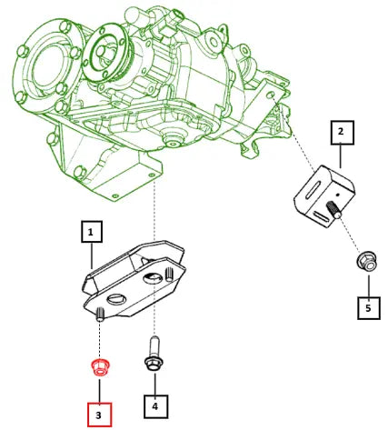 Mahindra Nut Hex Fl M10X1.5X12X8 Zn SF0303004 Mahindra Direct Parts