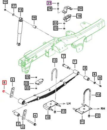 Mahindra Nut Hex Fl M14X2X14X10 SF0303031 Mahindra Direct Parts