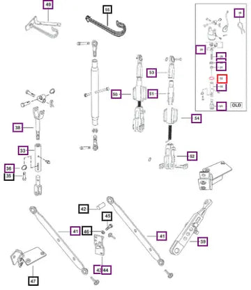 Mahindra Nut Lev Rod 003069065R1 Mahindra Direct Parts