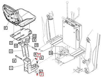 Mahindra Nut Loc King M10 5011554ALO Mahindra Direct Parts