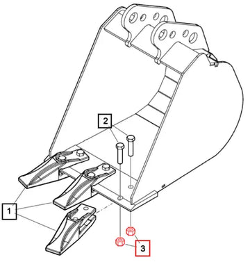 Mahindra Nut M6M M12 Loc 5053277ALO Mahindra Direct Parts