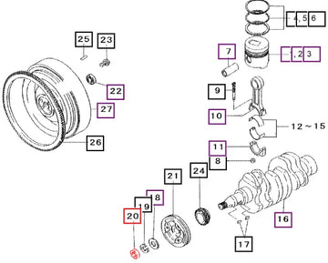 Mahindra Nut MF430126 Mahindra Direct Parts