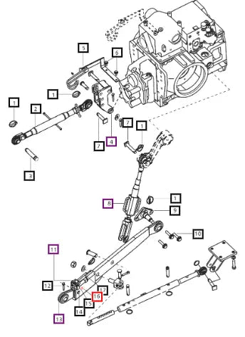 Mahindra Nut Nylon Lower Link Lock 007604224D1 Mahindra Direct Parts