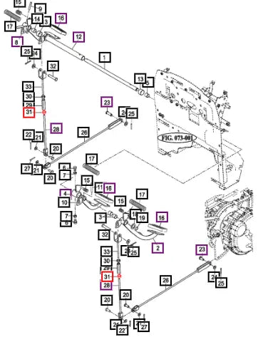 Mahindra Nut (Sm,Lh, M8) (For Turn Buckle) 15601320073 Mahindra Direct Parts