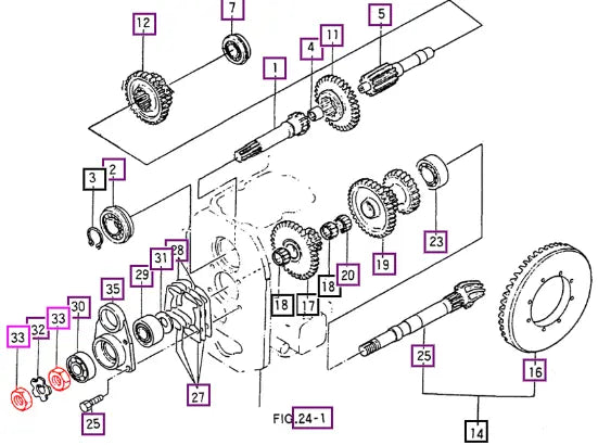 Mahindra Nut (fits On The Pinion) 14443060110 Mahindra Direct Parts