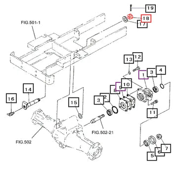 Mahindra Nut, Slotted A3130102401 Mahindra Direct Parts