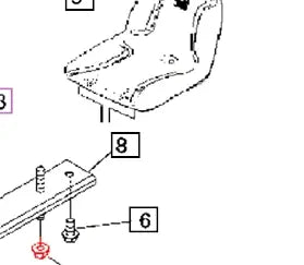 Mahindra Nut,Flange F3010108000 Mahindra Direct Parts