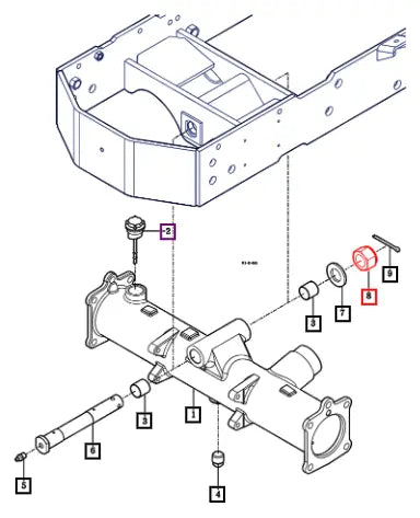 Mahindra Nylon Nut, M24Xp2.0 11104072120 Mahindra Direct Parts