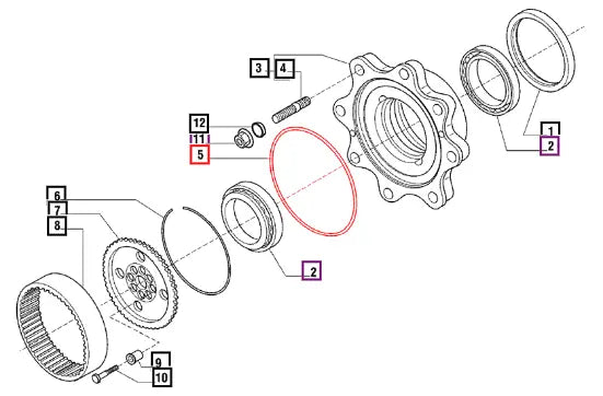 Mahindra O-ring 006500446C1 Mahindra Direct Parts
