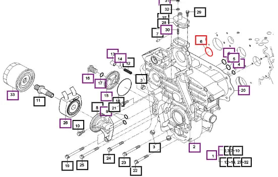 Mahindra O-ring 0481100360 Mahindra Direct Parts