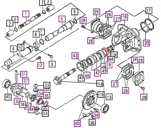 Mahindra O-ring (p) (for Front Axle Dri) V7201035035 Mahindra Direct Parts