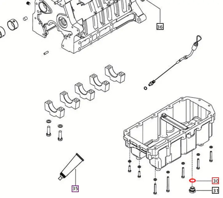 Mahindra Oil Drain Plug Sealing Washer 000020286E05 Mahindra Direct Parts