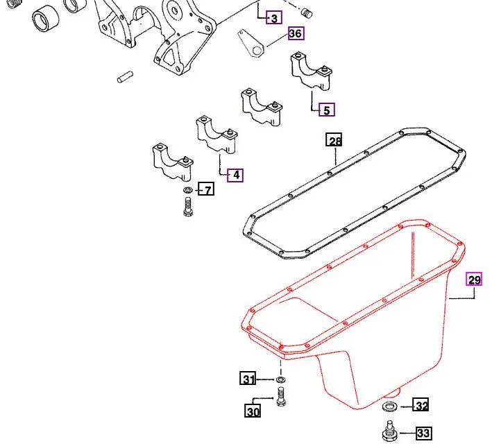 Mahindra Oil Pan 005555342R2 Mahindra Direct Parts