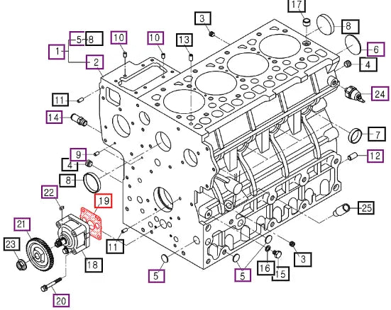 Mahindra Oil Pump Gasket E550035154 Mahindra Direct Parts