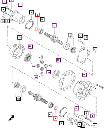 Mahindra Oil Seal Bull Pinion Shaft 005558357R91 Mahindra Direct Parts