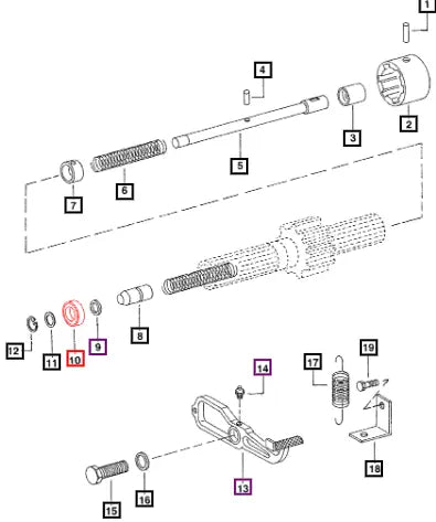 Mahindra Oil Seal Differential Lock Shaft 001081688R91 Mahindra Direct Parts