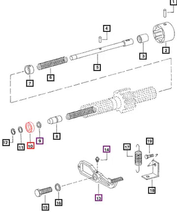 Mahindra Oil Seal Differential Lock Shaft 001081688R91 Mahindra Direct Parts