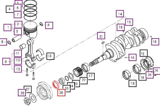 Mahindra Oil Seal E5500-11302 Mahindra Direct Parts