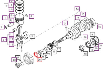 Mahindra Oil Seal E5500-11302 Mahindra Direct Parts
