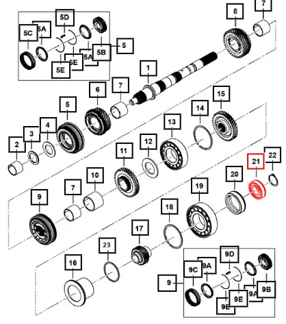 Mahindra Oil Seal Rear End Sigma 5mt320 0703BAD01801N Mahindra Direct Parts