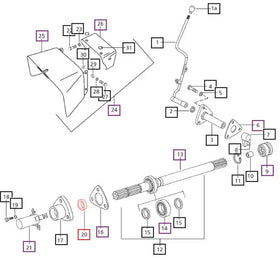 Mahindra PTO Oil Seal 005558067R91 Mahindra Direct Parts