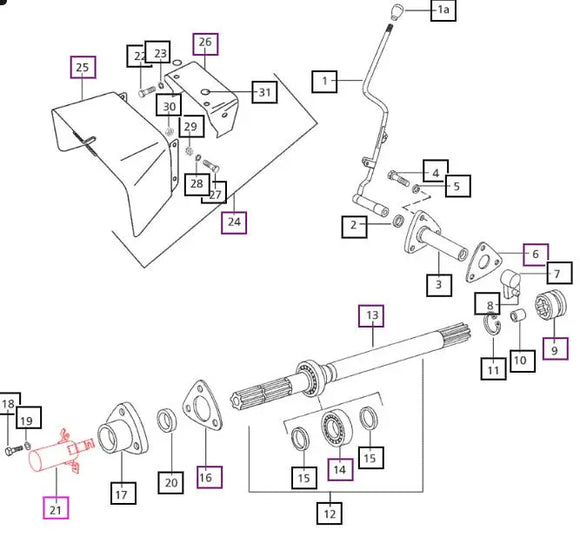Mahindra PTO Safety Cap 	006502547C11 Mahindra Direct Parts