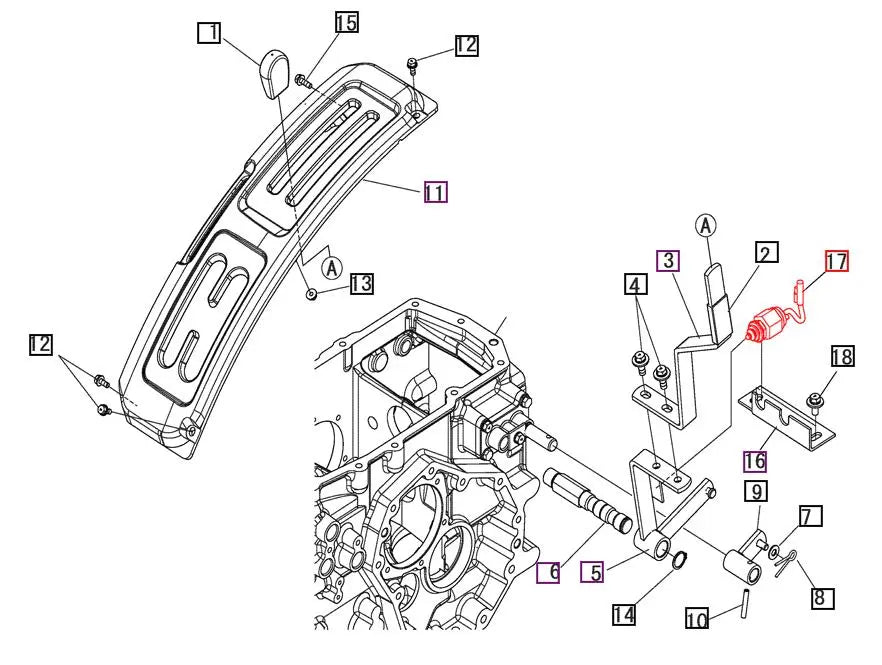 Mahindra PTO Safety Switch 10253505001 Mahindra Direct Parts