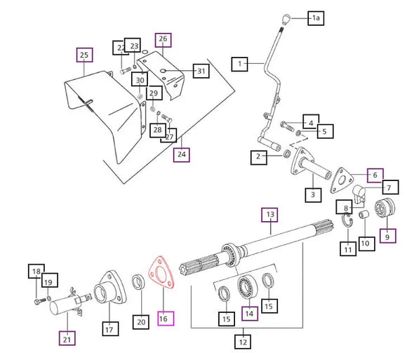 Mahindra PTO Seal Retainer Gasket 	001233551R2 Mahindra Direct Parts