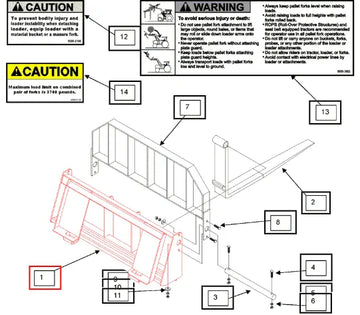 Mahindra Pallet Fork Frame KMW13022058 Mahindra Direct Parts
