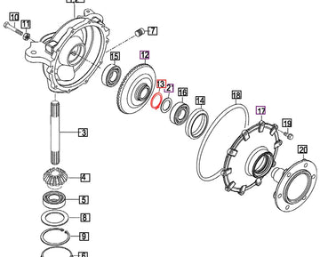 Mahindra Parts Snap C Ring V7041400500 Mahindra