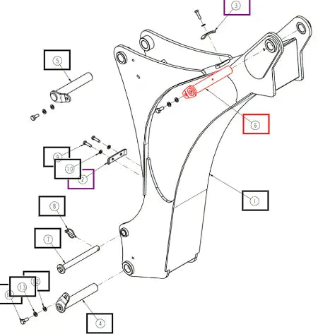 Mahindra Pin ANSP32A-2050 Mahindra Direct Parts