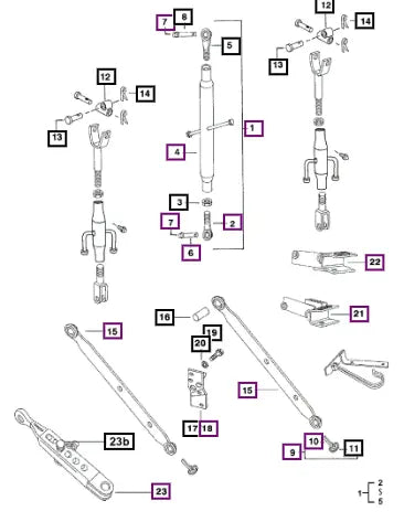 Mahindra Pin Clevis 15.850x79.60 001233375R1 Mahindra Direct Parts