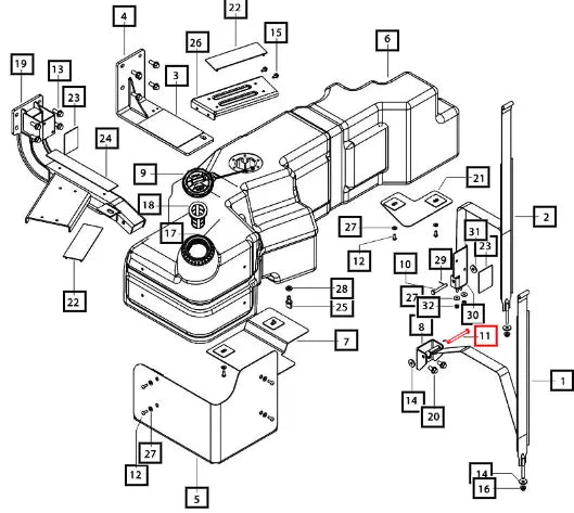 Mahindra Pin Clevis 8 X 86 SF0910019 Mahindra Direct Parts