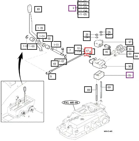 Mahindra Pin Comp, L 19965081200 Mahindra Direct Parts