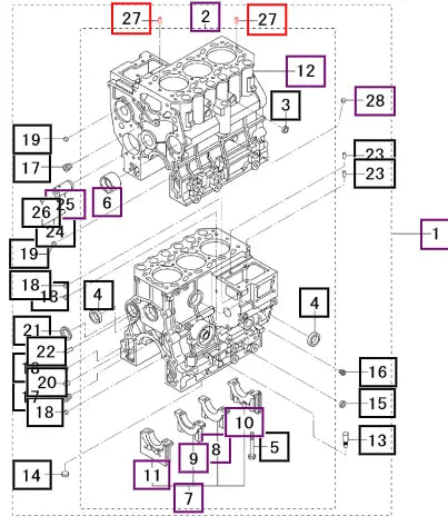 Mahindra Pin Dowel F2846-05000 Mahindra Direct Parts