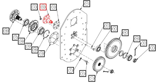 Mahindra Pin Idler Ul CKSX09F00020N Mahindra Direct Parts