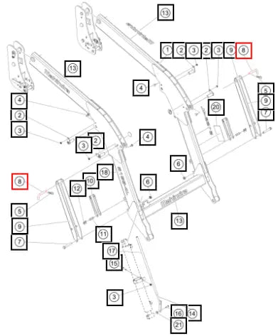 Mahindra Pin Parking Stand 582903 Mahindra Direct Parts