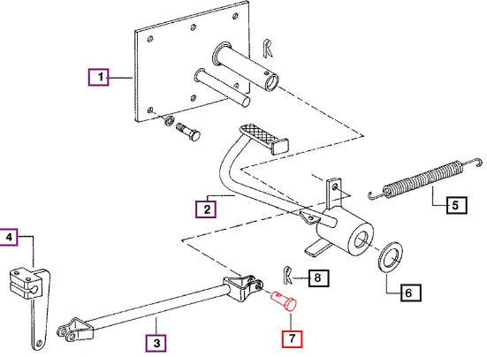 Mahindra Pin Rod End 000039374D Mahindra Direct Parts