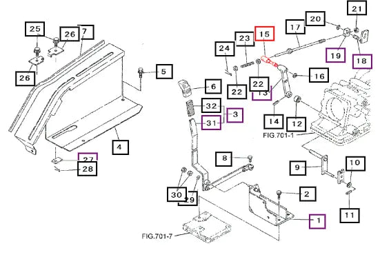 Mahindra Pin, Joint 19642464BR0 Mahindra Direct Parts