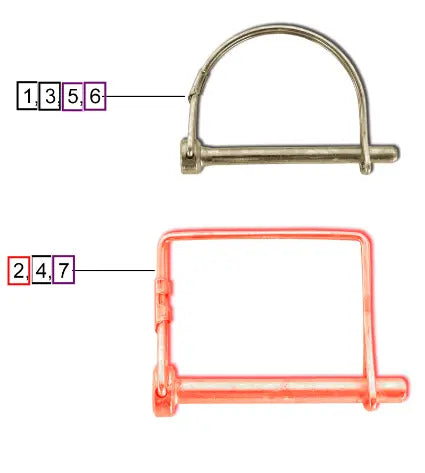 Mahindra Pin, Lock 1/4 Square L1009900139 Mahindra Direct Parts