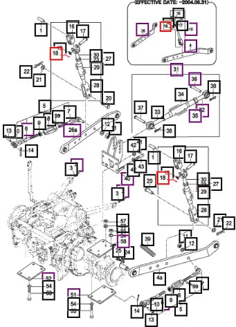 Mahindra Pin, Split 3.0x30 V5001930030 Mahindra Direct Parts