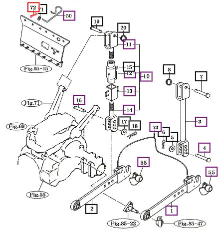 Mahindra Pin, Split V5001925015 Mahindra Direct Parts