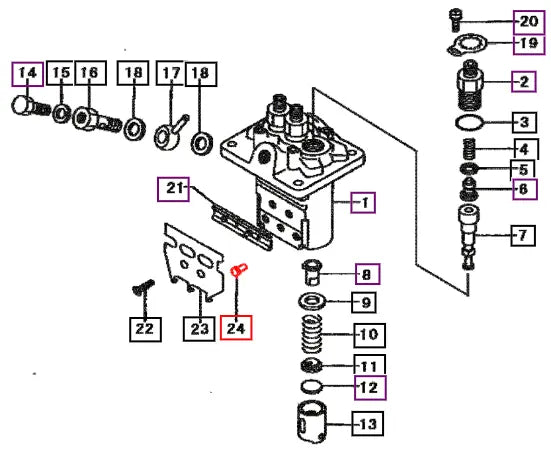 Mahindra Pin, Tappet 0901830090 Mahindra Direct Parts
